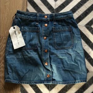Rag & bone denim mini skirt